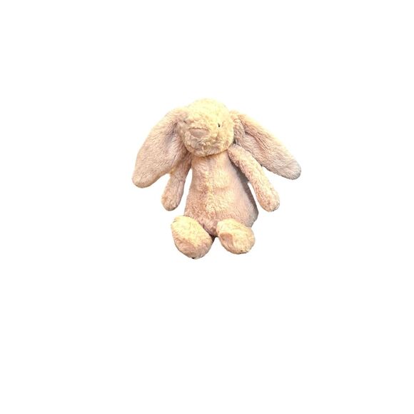 Pair of 2 JELLYCAT Bashful Bunnies 2018 Blush and Beige 5" Tiny/Mini HTF - Picture 7 of 12